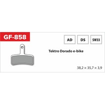 brzdové destičky  GF 858 AD MTB TEKTRO (bez pružinky, pérka, závlačky)                                                                                                                                                                                    