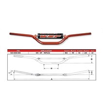 řidítka TAPER-X  28.6mm MX-GP Replica                                                                                                                                                                                                                     